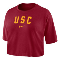 USC Trojans Women's Nike Cardinal Dri-FIT Crop T-Shirt